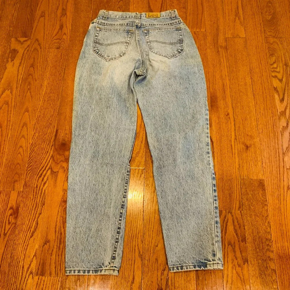 Vintage Lee Deadstock Denim Blue Jeans Women’s Made In USA NEW - Picture 2 of 12